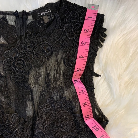 Cq by cq Black ALL Lace See-Through dress cocktail size small - Picture 15 of 15